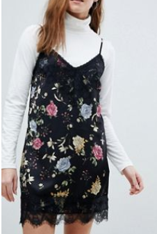 floral slip dress